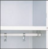 ShelvMaster / BrownBuilt Lockers. Hat Shelf, Coat Rail, Coat Hook.
